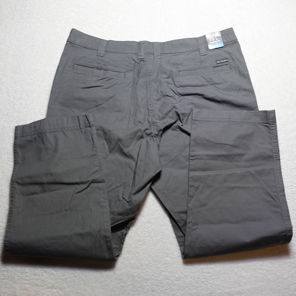 Columbia Flex ROC Pant Mens 40x30 Grey Straight Leg Omni-Shade AM0183-023 - Picture 2 of 11